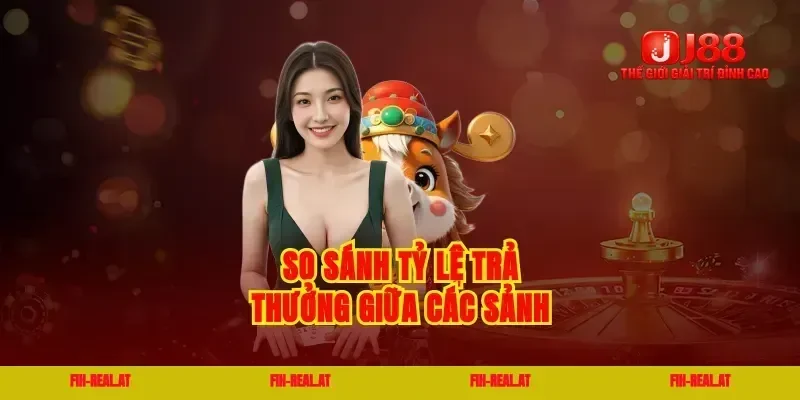 So sánh tỷ lệ trả thưởng giữa các sảnh