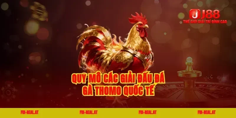 Quy mô các giải đấu đá gà thomo quốc tế